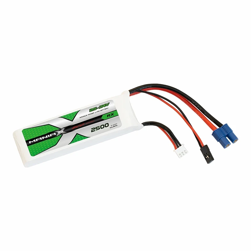 2S-7,4V 2500mAh 5C RX Lipo batéria
